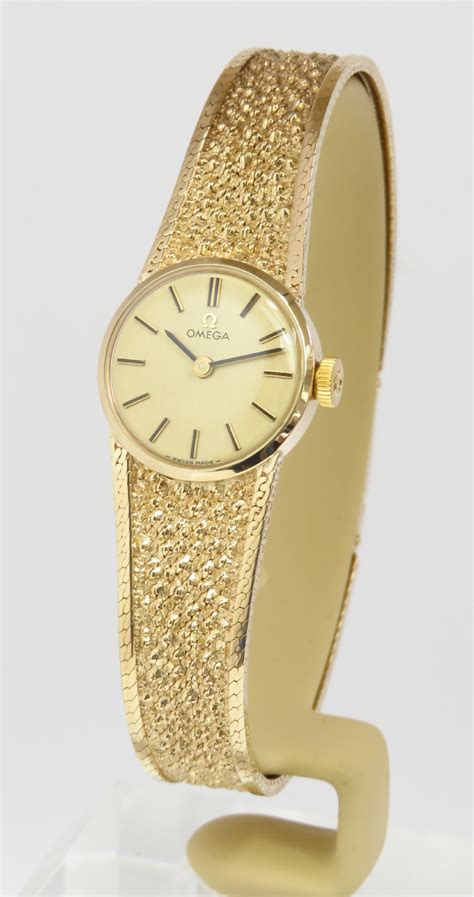 gold omega ladies watch